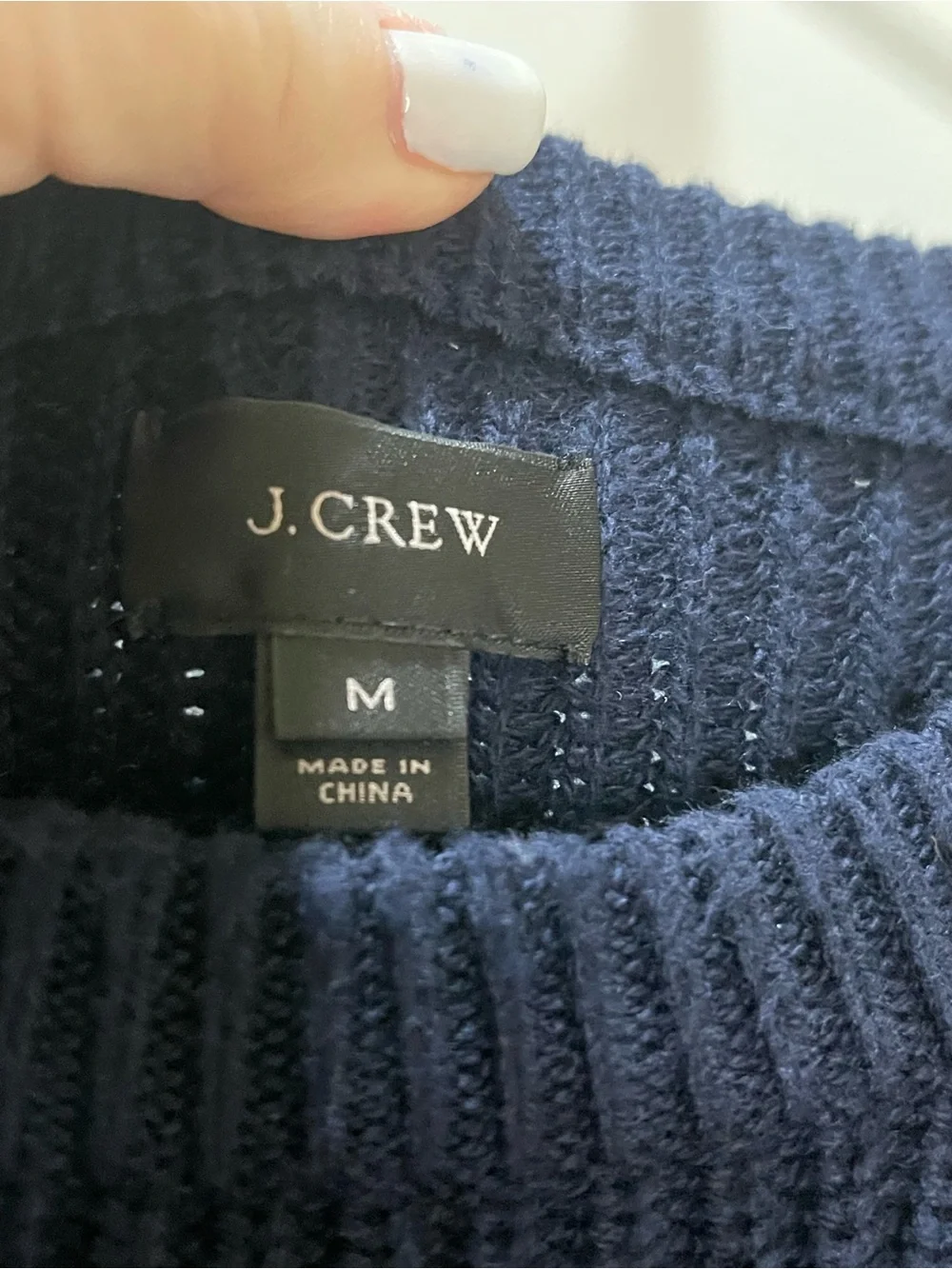 J. Crew ribbed 100%